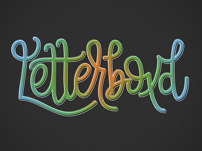 Letterboxd graphic design hand lettering lettering typography vector