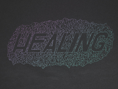 Healing graphic design hand lettering illustration lettering typography