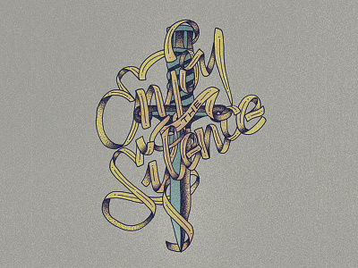 Enjoy The Silence graphic design hand lettering illustration lettering typography