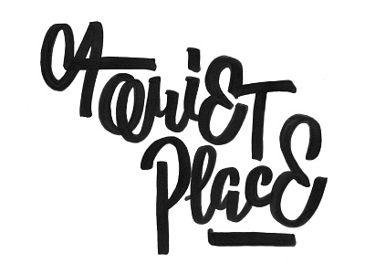 A Quiet Place design film graphic design hand lettering lettering logo logotype movie typography vector