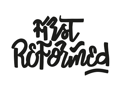 First Reformed film graphic design hand lettering lettering logo logotype movie typography vector