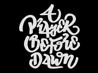 A Prayer Before Dawn (typo) calligraffiti film graffiti graphic design hand lettering lettering logo logotype movie typography vector