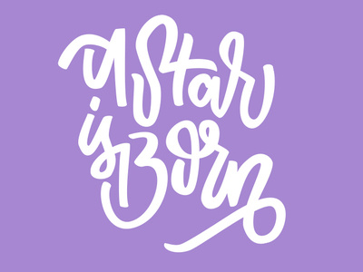 A Star Is Born design film graphic design hand lettering lettering logo logotype movie typography vector