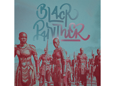 Black Panther — Women of Wakanda design film graphic design hand lettering lettering logo logotype movie sketch typography vector