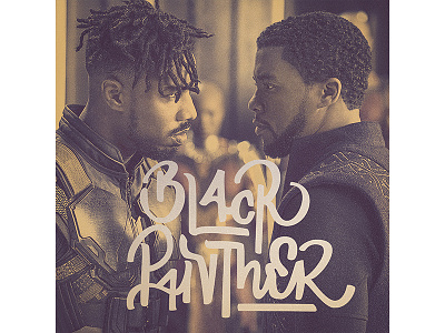 Black Panther — Men of Wakanda design film graphic design hand lettering lettering logo logotype movie poster sketch typography vector