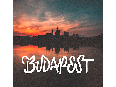 Budapest graphic design hand lettering lettering logo typography vector