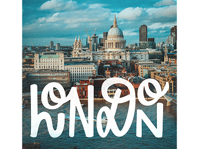 LONDON graphic design hand lettering lettering logo typography vector