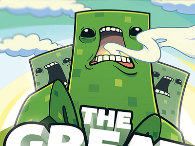 Minecraft Book Cover 2 book character cover creeper game illustration minecraft vector