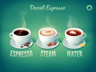 coffee machine interface cappuccino coffee cup espresso tea
