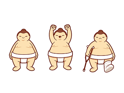 Sumo game character by Oleg Borisov on Dribbble