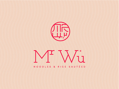 Mr Wu | Noodle Restaurant design identity logo monogram noodle rebranding red restaurant thai typography vector
