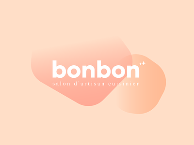 Bonbon | Gastronomic Restaurant bonbon coral design gastronomy gradient logo peach rebranding restaurant stars typography
