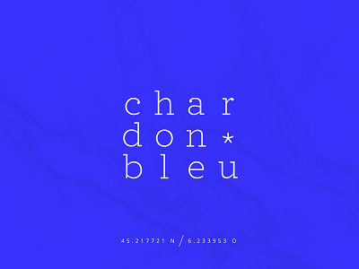 Chardon Bleu | Hotel** in Savoy beige blue design hotel logo lounge rebranding savoy thistle typography vector