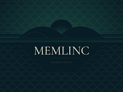 Memlinc Palace | Hotel**** in Knokke design gradient green hotel illustration ivory knokke lines logo pattern rebranding typography
