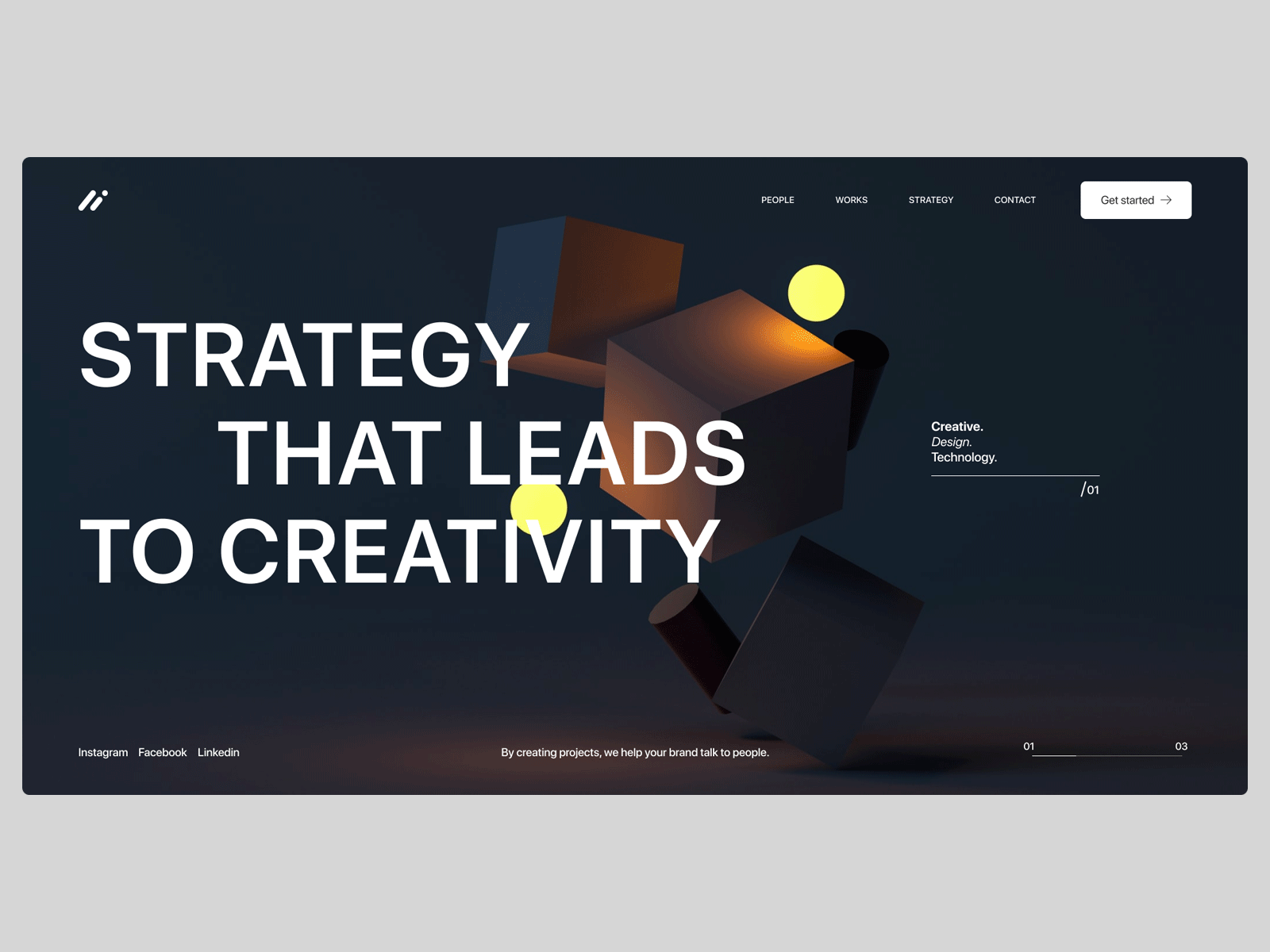 Teams studio agency concept creative design typography ui ux
