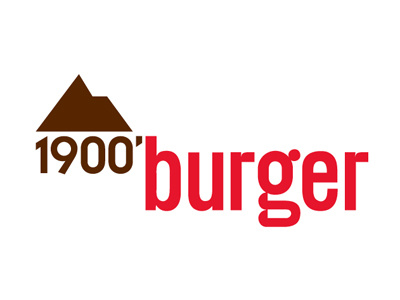 1900' Burger branding logo naming