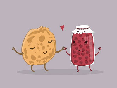 pancake + jam = ❤️ cherry jam love pancake