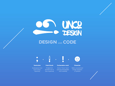 Unco agency logo design adobe illustrator blue branding ci color palette concept logo logo design logodesign
