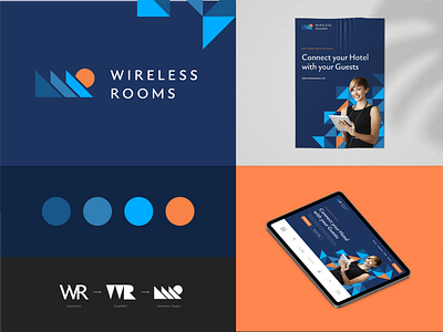 Wireless Rooms Branding branding design logo