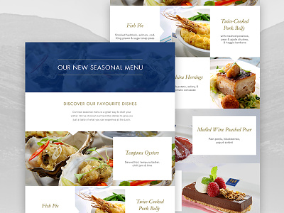 Loch Fyne Restaurant AW15 Menu Launch Landing Page landing page menu launch restaurant