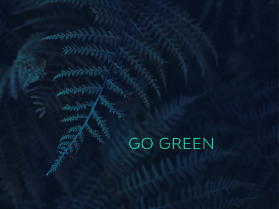Go Green design graphic design renewable energy