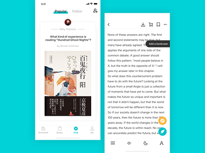 A reading app app book booking design read reading ui ux