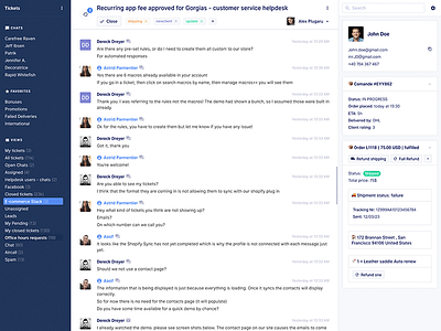 helpdesk ticket view chat helpdesk sidebar ticket ui