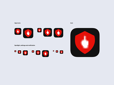 AdBlock Logo for AppStore ad adblock app appstore aso dark fuck fuck you fucking icon logo red shield