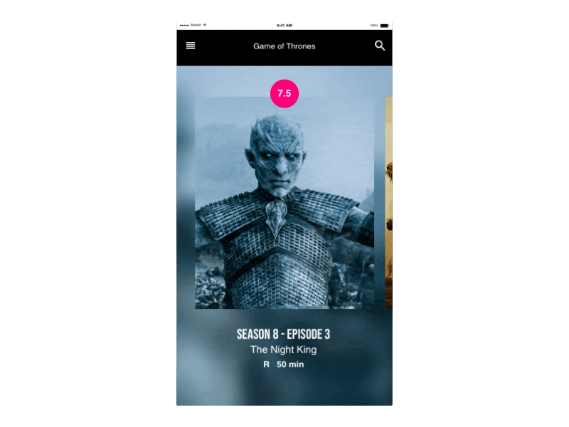 DRACARYS animations collaborate dribble game of thrones gif got interface prototype user experience ux