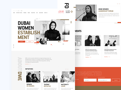 DWE : Homepage Design arabic design design studio footer glitch hijab minimalism styleguides user experience ux web design web interface web pages website design