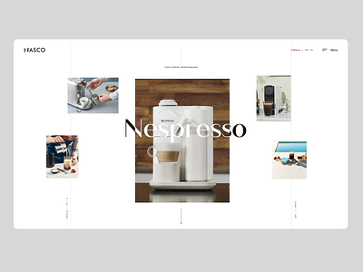 Nespresso Coffee Page creative design designinspiration dribbblers interaction nespresso ui uidesign uiux user experience userinterface ux vector webdesigner