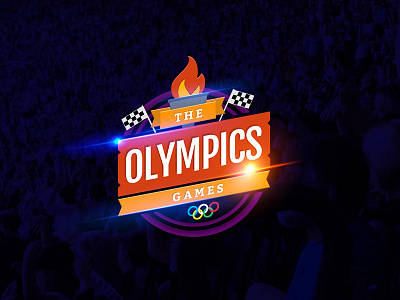 Logo for Infographic design on Olympics 2016 games olympic rebound rio