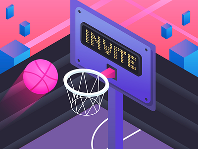 Dribbble Invite basketball designer draft dribbble invite net newbie sport