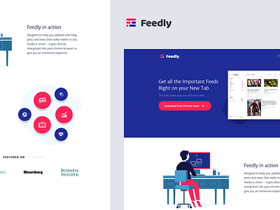 Lander for Feedly