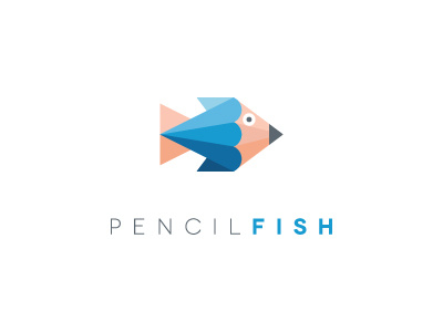 Pencil Fish fairuzulhaq fish logo vector