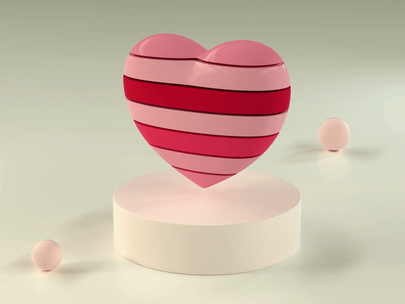 Valentine’s ❤️ 3d animation art c4d colorful design dribbbleweeklywarmup octanerender render valentine day valentines valentinesday