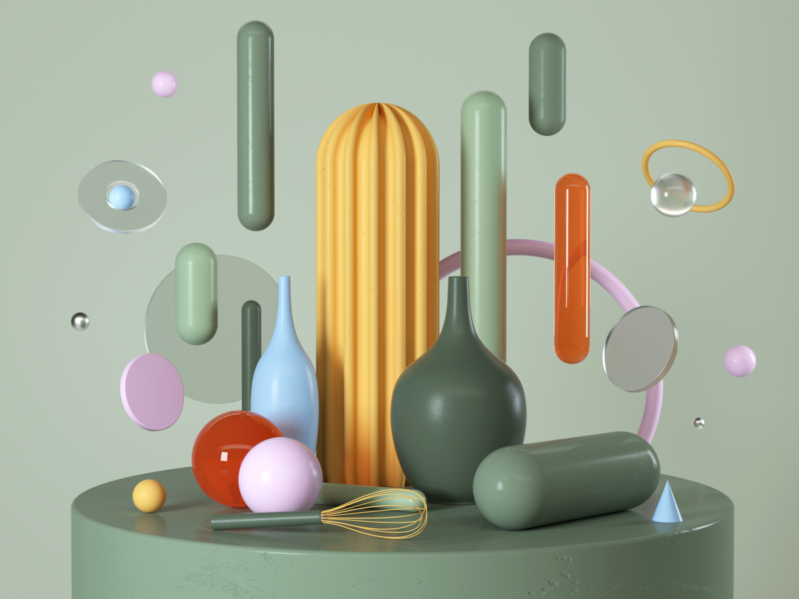 Abstract Primitives by Solver 3D (Eka) on Dribbble