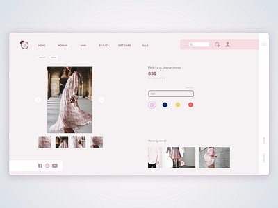 Web concept for eCommerce site photoshop ui vector webdesign