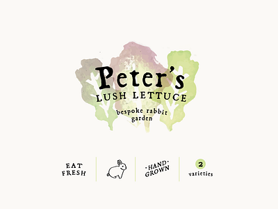 Peter's Lettuce design logo plainsproject