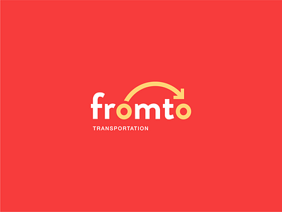Fromto Transportation arrow car from logo logo design logotype transport transportation