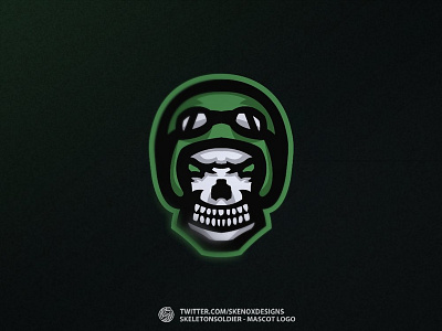 📝 Q35 - Mascot Logo ✏️ animal art branding design esports esportslogo gaming illustration logo logo design mascot logo skeleton soldier vector