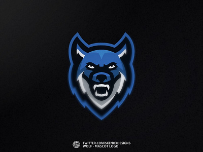 📝 Wolf - Mascot Logo ✏️