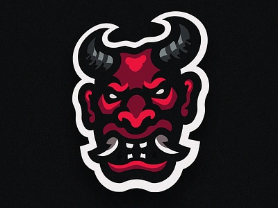 📝 Oni - Mascot Logo ✏️ animal art branding demon design esports esportslogo gaming illustration logo logo design mascot logo oni vector