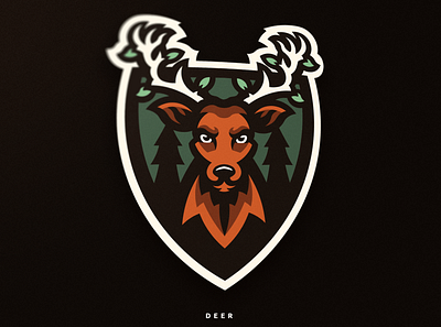 📝 Deer - Mascot Logo ✏️ animal art branding deer deer logo design esport esportslogo gaming illustration logo logo design mascot logo