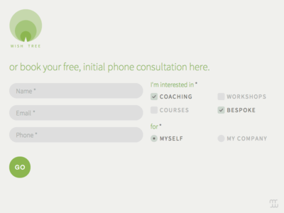Custom form (CSS/SVG, no JS)