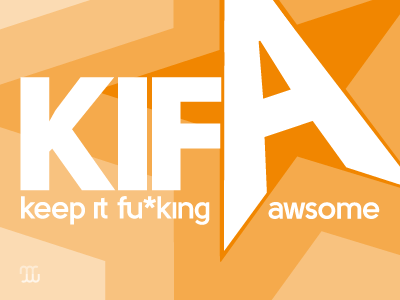 KIFA rebound typography