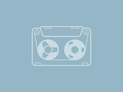 Cassette graphic design icon illustration line drawing minimal simple