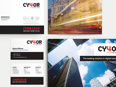 CY4OR corporate stationery & brochure
