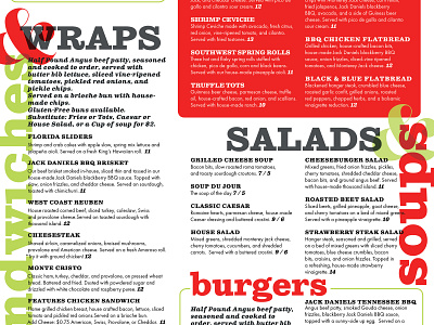 Gastropub Menu WIP bar branding design food gastropub menu re branding restaurant typography wip work in progress