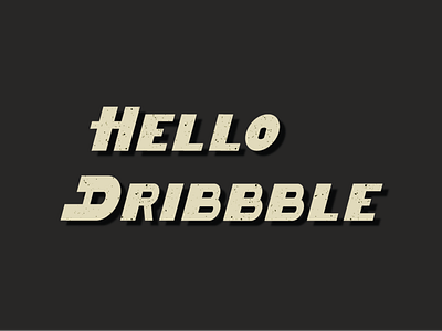 YO DRIBBBLE!! custom type debut debutshot handlettered typeface design typography